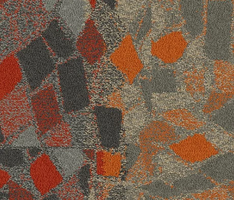 Ковровая плитка Interface Collection Human Connections Stone Course 8343005 Orange
