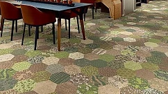 Ковролин Flotex Vision Showtime 200001 Ecosystems Kimono Green